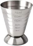 Poemtian Stainless Steel Measuring Cup Graduated Cup Measuring Cup Cocktail Jigger for Liquid or Crafting Cocktails