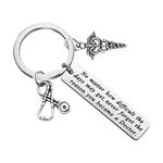 Doctor Gift Doctor Keychain Caduceus Charm Medical Doctor Jewelry Gifts for Graduation Birthday Christmas (Silver)