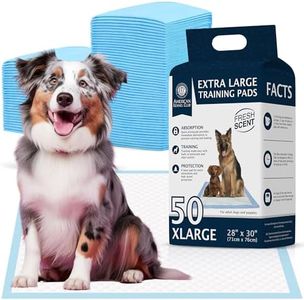 Ultra Absorbent Odor Control Training Pads for Dogs Leak-Proof Quick Dry Gel – Extra Large 30 x 28 Pee Pads - Fresh Scented - Pack of 50