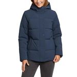 Eddie Bauer Women's Essential Down Hooded Jacket, Twilight, S