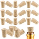 FYSL Wood Corks Plugs 30 Pack Tapered Cork Stoppers Wine Corks Natural Corks Replacement Corks Natural Soft Wood Wine Corks for Wine Bottles, Beer Bottles, Liquor Bottles Cork Crafts