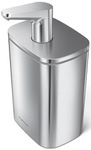 simplehuman Liquid Soap Dispenser, Brushed Stainless Steel, 16 oz. Pulse Pump