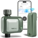 Kazeila Smart Sprinkler Timer for Garden, Hose Watering Timer with WIFI Hub, Wireless Remote APP Control Irrigation System, Water Flow Meter for Garden Lawn Watering