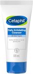 Cetaphil Daily Exfoliating Cleanser 178ml, Gently removes dirt and impurities, Buffs Away Dry Dull Skin, For All Skin Types, Non-Irritating, Dermatologically Tested