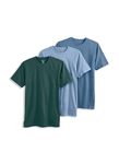 Jockey Men's Undershirt Classic Crew Neck - 3 Pack, Fresh Coast/Shower/Cactus Pine, L