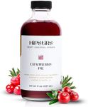 HipStirs Cranberry Syrup for Drinks - Our Cranberry Pie Syrup Uses Real Ingredients like Organic Cranberry Juice to make it Perfect Cranberry Drink Mix - Cranberry Cocktail Syrup (Cranberry, 8 Fl Oz)