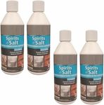 4X Spirits of Salt Drain & Toilet Cleaner - 500ml Limescale Remover, Fast-Acting Unblocker for Pipes, Toilets, & Drains - Multi-Purpose Formula for Stubborn Blockages & Hygiene Restoration