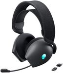 Alienware AW720H Dual-Mode Wireless Gaming Headset - Dolby Atmos Spatial Sound, Wireless 2.4 GHz, 3.5mm Connector Cable, In-line Controls, Integrated Microphone, Unidirectional - Dark Side of the Moon