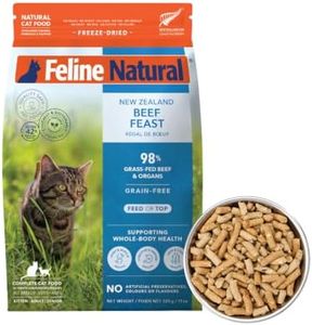 Feline Natural - High Protein Freeze Dried Dry Cat Food with 98% Meat