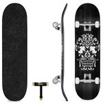 Pro Skateboard 31" Complete Skateboard. Skate Board Ages: Adults, Boys, Girls, Beginners, and Kids