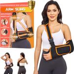 Yaoociy Arm Sling for Women Men, Shoulder Sling Immobilizer, Arm Sling for Elbow Injury, Shoulder Injury, Left Right Arm Sling for Wrist Injury,Torn Rotator Cuff,Arm Broken, Dislocated, Fracture (S-M)