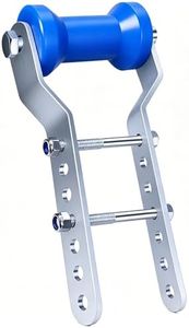 XIANGZI Updated 5" Boat Trailer Rollers with Brackets Blue Adjustable Keel Roller Assembly Galvanized Steel Fit 3" Tongue
