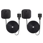 Wasserstein Weatherproof Power Cables Compatible with Blink Outdoor (3rd Gen), Blink XT2 Outdoor and Indoor Cameras (2-Pack, Black) - Camera NOT Included