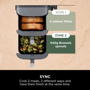 Ninja Double Stack XL Air Fryer 9.5L – Grey