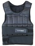 Kobo - CTA-20 CTA-20 Nylon Weighted Vest, Adult 15Kg (Black)