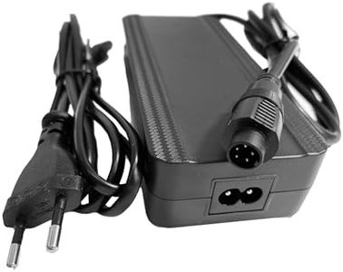 Enerpower Caricatore 42 V 2 A 85 Watt a 5 pin rotondo per batterie da 36 V per Fischer, Phylion, Devron, Lifebike, Batavus, Sparta ecc.