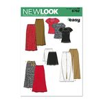 New Look Sewing Pattern 6762: Misses Separates, Size A, paper, Multicoloured, A (XS-S-M-L-XL)