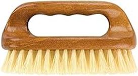 Wooden Scrubbing Brush With Hard Bristles & Good Grip Handle Durable Multi Purpose Cleaning Brush Household Grout Hand Scrubber for Kitchen,Carpet,Floor,Car Bathroom Cleaner Brush