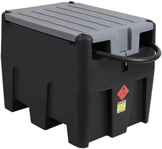 Garvee Portable Diesel Tank, 58 Gallon Diesel Fuel Tank with 12V Electric Transfer Pump, 10 GPM Flow Rate, 13.1 ft Hose, Auto Fueling Nozzle, Diesel Transfer Tank for Easy Fuel Transportation,Black