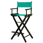 Casual Home 30-Inch Director Chair Black Frame, Teal Canvas