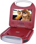 PROSCAN ELITE 7-Inch Portable DVD Player with Handle, Red