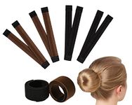 DS. DISTINCTIVE STYLE Hair Bun Maker 4 Pieces French Twist Donut Bun Bands Quick Hair Bun Tool