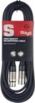 Stagg Microphone Cable, XLR, Black,