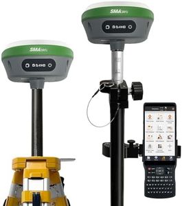 SMA26 Plus GNSS RTK Rover & Base Surveying Equipment with Controller and Software, Connect with UAVs,1cm Accuracy, NOAA Certified, IMU/PPP/UHF/NTRIP/BT, IP67 GPS for Civil Engineering and Topography