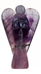 Yashcrystals Crystal Healing Gemstone Large Guardian Angel, Reiki Powers, 80mm to 85mm(Approx 3"), Hand Carved Angel (Amethyst)