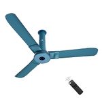 atomberg Studio+ 1200mm BLDC Ceiling Fan with Remote Control | BEE 5 star Rated Energy Efficient Ceiling Fan | High Air Delivery with LED Indicators | 2+1 Year Warranty (Aegean Blue)