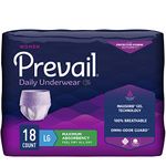 Prevail Maximum Absorbency Incontinence Underwear for Women, Large, 18 Count (PWC-513/1)