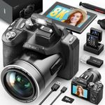 8K 64MP Digital Camera for Photography, Professional Camera(Black)