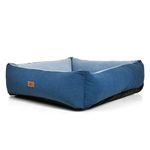 Comfytails Snoozle - Premium Orthopedic Dog Bed | 5-Year Warranty, Human-Grade Memory Foam for Joint Relief, Waterproof & Machine Washable, Anti-Skid | Blue | Large