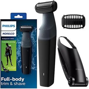 Philips Norelco Body Groomer Series 3000 Body Shaver Showerproof Hair Trimmer for Men with Back Attachment