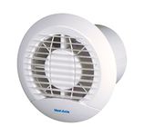 Vent-Axia 427282 100mm Axial Bathroom/Toilet Fan with Timer, 230 V, White