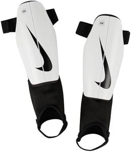 Nike Unisex Children's Shin Pads Y Nk Chrg Grd Su23, White - Black, DX4610-100, M