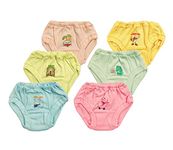 Baba & Baby Unisex-Baby Kids Cotton Underwear, Drawer, Briefs, Panty Multicolor Pack Of-6 (Panties_6-12 Months)