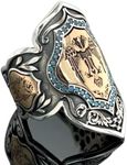 Silver Archer Thumb Ring, Double Ea