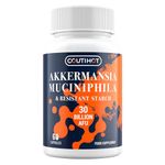 Akkermansia Probiotic 30 Billion AFU, Probiotics for Gut Health, Akkermansia Muciniphila & Resistant Starch, Probiotic Supplement for Men & Women, Supports Digestive and Gut Lining, 60 Capsules