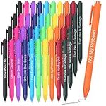 Yeaqee 40 Pcs Funny Ballpoint Pens Set Swear Word Daily Pens Novelty Pens Dirty Cuss Word Rude Complaining Quotes Pens for Christmas gift Colleague Coworker Office Supplies, Black Ink(Work Sucks)