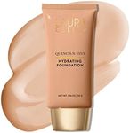 LAURA GELLER NEW YORK Quench-n-Tint Hydrating Foundation - Light/Medium - Sheer to Light Buildable Coverage - Natural Glow Finish - Lightweight Formula with Hyaluronic Acid