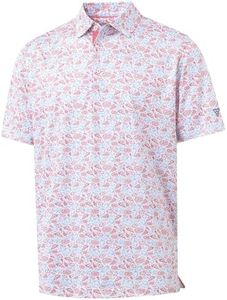 M MAELREG Boys Golf Shirts Short Sleeve Classic Fit Athletic Casual Funny Print Kids Polo Shirts Size 8