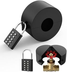 Faucet Locks Outdoor - Water Spigot Lock with Security Combination Lock - Hose Bib Lock Stainless Steel - Prevent Water Theft and Stop Unauthorized Water Use - for Garden,Valve etc
