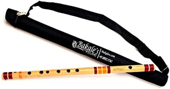 Bakale Flutes C Medium Bansuri Flute Right Handed -19 Inches- 440Hz