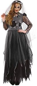 Fun Shack Deguisement Mariee Zombie, Déguisement Mariée Halloween Femme, Marié Halloween, Déguisement Zombie Femme, Deguisement Halloween Femme Mariée, Mariee Halloween Femme Taille XL