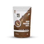 MuscleBlaze Fit High Protein Oats (Dark Chocolate, 400g) | 22g Protein | Breakfast Cereals for Weight Management