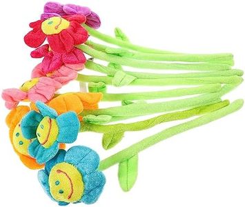 Artibetter Cortinas 10 Uds. De Flores De Peluche Tallos Flexibles Flores De Peluche Alzapaños De Cortina Ramo De Flores Cara Sonriente Flor De Peluche para Niños Niñas Pequeñas Margarita