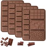 First Try Break-Apart Shape Chocolate Mould|Dairy Milk Chocolate Bar|Silicone Diy 3D Candy Mold|deal for Chocolate, Cake, Brownie Topper, Gummy, Jello and Cake Decoration|Brown - 9 Cavity 1 Mold