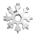 Mabron 18in1 Snowflake Shape Multifunctional Tool, High?Carbon Steel Spanner, Portable Hex Wrench, Multi Hand Tool, for Outdoor Sports