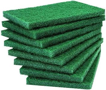 8PCS Scouring Pad - Premium Heavy Duty Scrub Pads with AntiGrease Technology, Reusable Household Green Dish Scrubber, Multipurpose Scour pad - for Kitchen Scrubber & Metal Grills, 3.9 x 5.9 x 0.36IN